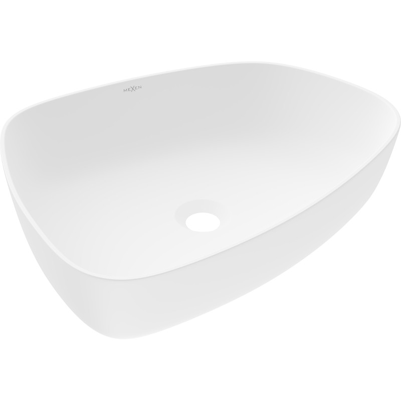 Mexen Ono lavabo à poser en composite 51 x 39 cm, blanc - 23045101