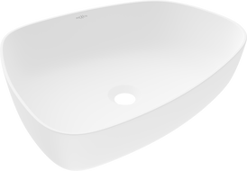 Mexen Ono lavabo de comptoir en conglomérat 51 x 39 cm, Blanc - 23045101