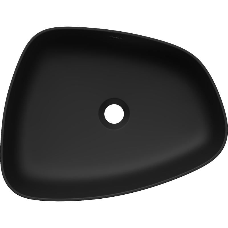 Mexen Ono lavabo à poser en conglomérat 51 x 39 cm, noir - 23045171