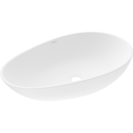 Mexen Nora lavabo de comptoir en conglomérat 60 x 36 cm, Blanc - 23056001