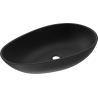 Mexen Nora lavabo à poser en conglomérat 60 x 36 cm, noir - 23056071