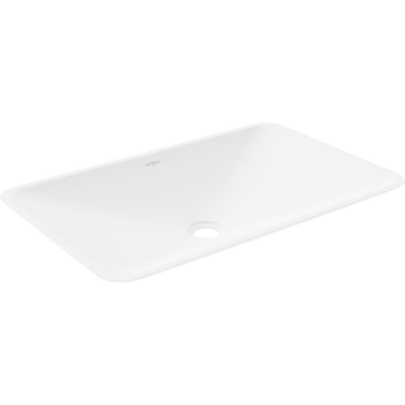 Mexen Esper lavabo de comptoir en conglomérat 60 x 38 cm, Blanc - 23036001