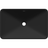 Mexen Esper lavabo de comptoir en conglomérat 60 x 38 cm, Noir - 23036071