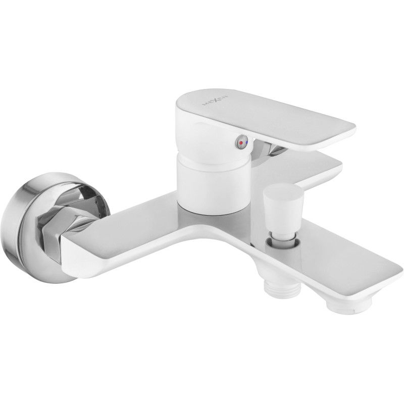 Mexen Alfa robinet de bain, Blanc/Chrome - 745730-02