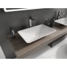 Mexen Esper lavabo à poser en conglomérat 60 x 38 cm, blanc - 23036001