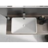 Mexen Esper lavabo à poser en conglomérat 60 x 38 cm, blanc - 23036001