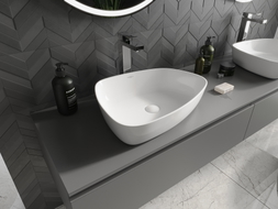 Mexen Ono lavabo à poser en composite 51 x 39 cm, blanc - 23045101