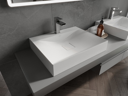 Mexen Poli lavabo à poser en composite 1/O 60 x 48 cm, blanc - 23026001