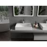 Mexen Poli lavabo à poser en composite 1/O 60 x 48 cm, blanc - 23026001
