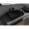 Mexen Poli lavabo à poser en composite 1/O 60 x 48 cm, noir - 23026071