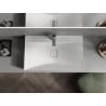Mexen Poli lavabo à poser en conglomérat 1/O 80 x 48 cm, blanc - 23028001