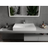 Mexen Poli lavabo à poser en composite 1/O 80 x 48 cm, blanc - 23028001