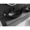 Mexen Nora lavabo de comptoir en composite 60 x 36 cm, noir - 23056071