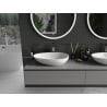 Mexen Nora lavabo de comptoir en conglomérat 60 x 36 cm, Blanc - 23056001