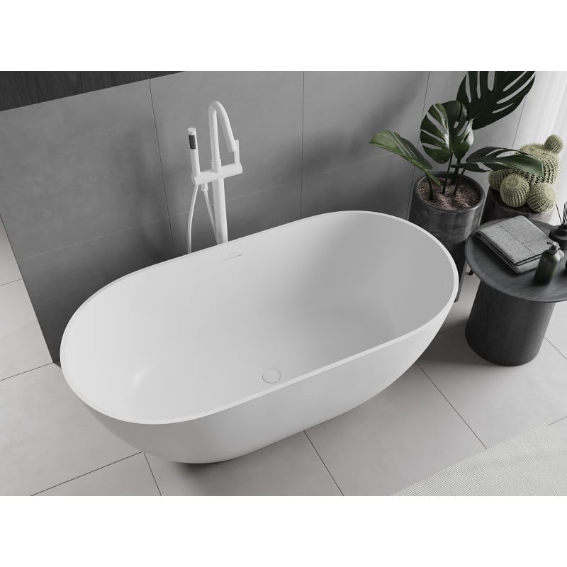 Mexen Rimini baignoire autoportante en conglomérat 150 x 75 cm, blanc mat - 57241507500