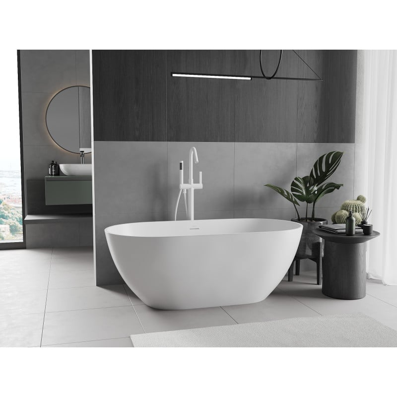 Mexen Rimini baignoire autoportante en conglomérat 150 x 75 cm, blanc mat - 57241507500