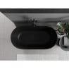 Mexen Rimini baignoire autoportante en conglomérat 150 x 75 cm, noir mat - 57241507570
