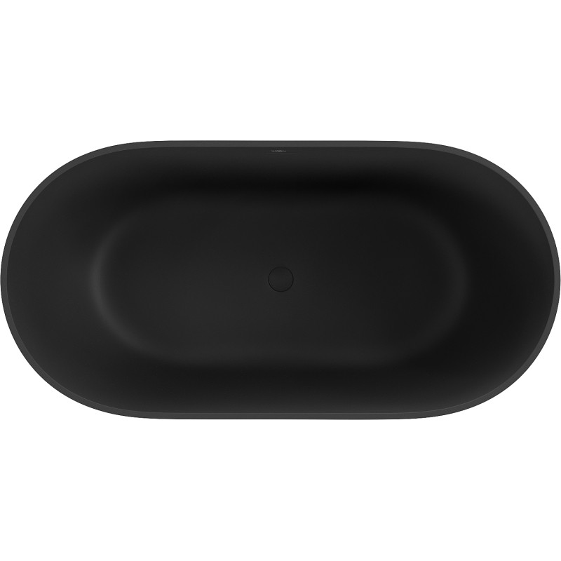Mexen Rimini baignoire autoportante en composite 150 x 75 cm, noir mat - 57241507570