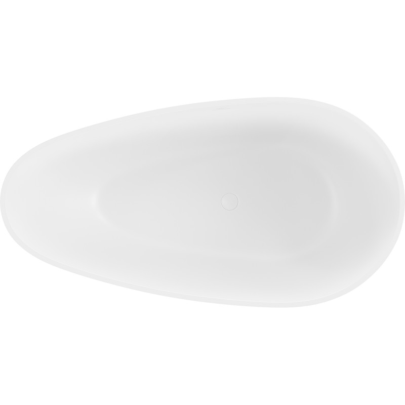 Mexen Palermo baignoire îlot en conglomérat 150 x 78 cm, blanc mat - 57211507800