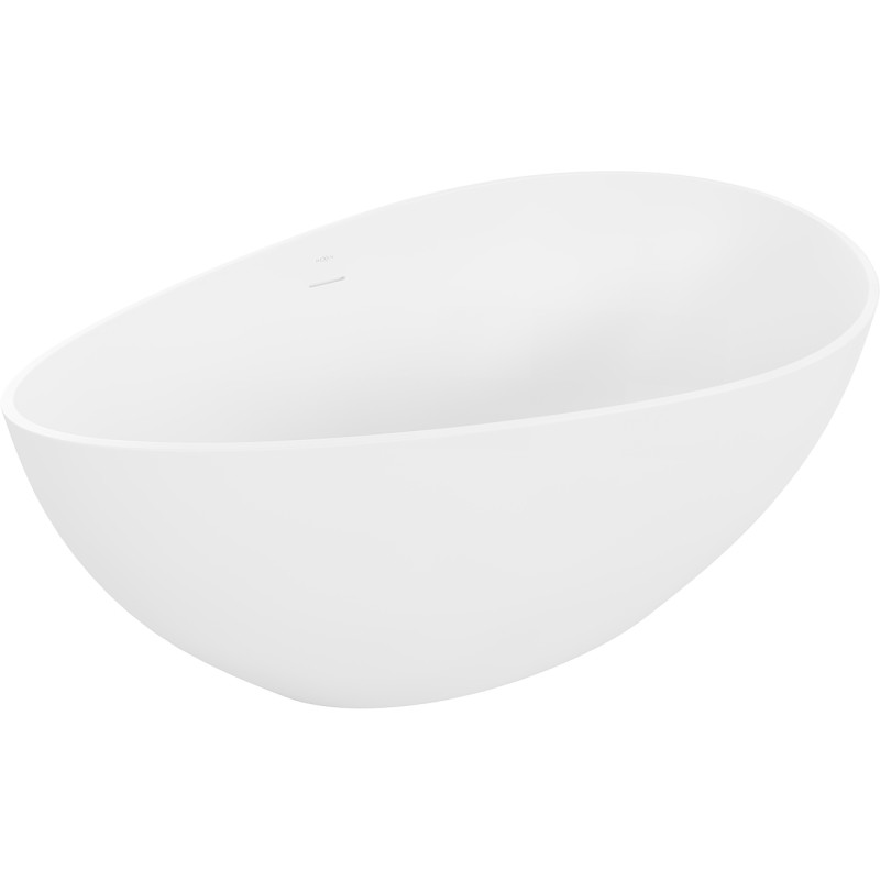 Mexen Parma baignoire autoportante en conglomérat 160 x 95 cm, blanc mat - 57231609500