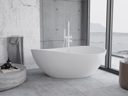 Mexen Parma baignoire autoportante en conglomérat 160 x 95 cm, blanc mat - 57231609500