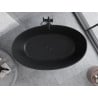 Mexen Parma baignoire autoportante en conglomérat 160 x 95 cm, noir mat - 57231609570