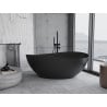 Mexen Parma baignoire autoportante en conglomérat 160 x 95 cm, noir mat - 57231609570
