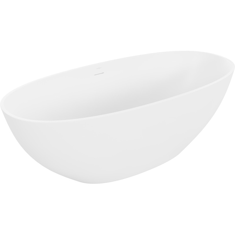 Mexen Bari baignoire autoportante en conglomérat 165 x 75 cm, blanc mat - 57221657500