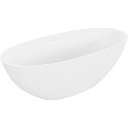 Mexen Bari baignoire autonome en conglomérat 165 x 75 cm, Blanc mat - 57221657500