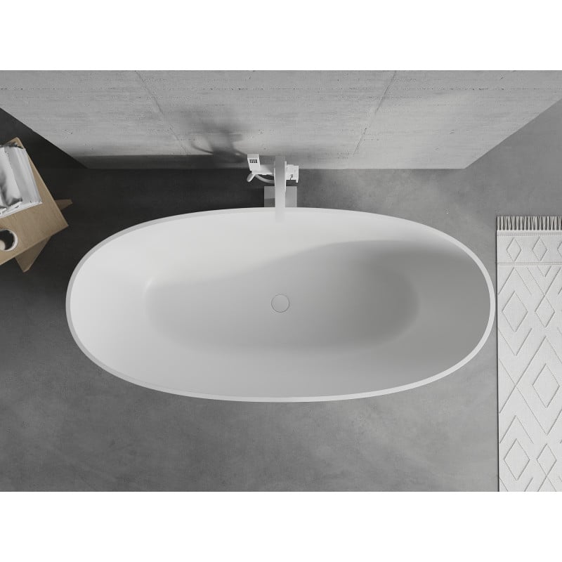 Mexen Bari baignoire autoportante en composite 165 x 75 cm, blanc mat - 57221657500