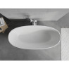 Mexen Bari baignoire autoportante en conglomérat 165 x 75 cm, blanc mat - 57221657500