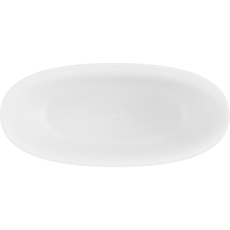 Mexen Bari baignoire autoportante en conglomérat 165 x 75 cm, blanc mat - 57221657500
