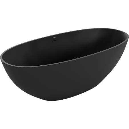 Mexen Bari baignoire autonome en conglomérat 165 x 75 cm, Noir mat - 57221657570
