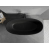 Mexen Bari baignoire autoportante en conglomérat 165 x 75 cm, noir mat - 57221657570
