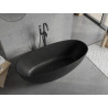 Mexen Bari baignoire autoportante en conglomérat 165 x 75 cm, noir mat - 57221657570