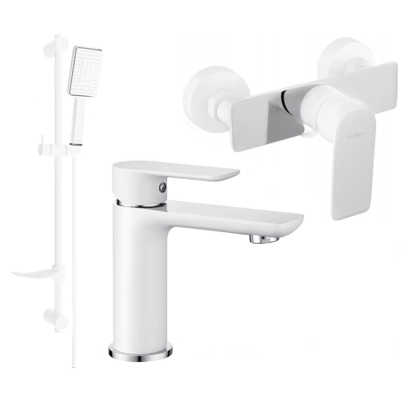 Mexen Alfa DF54 ensemble de douche, blanc/chromé - 745704DF54-02