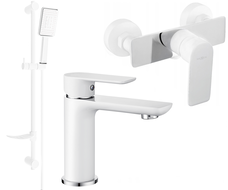 Mexen Alfa DF54 ensemble de douche, blanc/chromé - 745704DF54-02