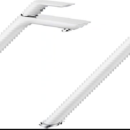 Mexen Alfa robinet de lavabo haut, Blanc/Chrome - 745710-02