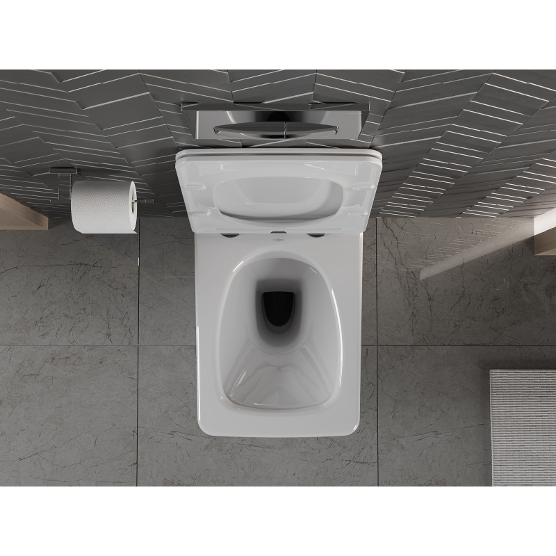 Mexen Vera cuvette WC sans rebord avec abattant à descente lente slim, duroplast, blanc - 30164000