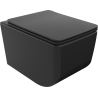 Mexen Vera cuvette WC sans rebord avec abattant à descente progressive slim, duroplast, noir mat - 30164070