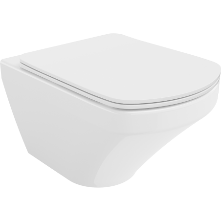 Mexen Vito cuvette WC Rimless avec abattant à descente lente slim, duroplast, blanc brillant - 30174000
