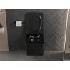 Mexen Vera cuvette WC sans rebord avec abattant à descente lente slim, duroplast, noir mat - 30164070