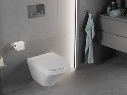 Mexen Vito cuvette WC Rimless avec abattant à descente lente slim, duroplast, blanc brillant - 30174000