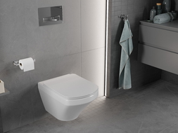 Mexen Vito cuvette WC sans rebord avec abattant slim à descente lente, duroplast, blanc brillant - 30174000