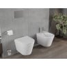 Mexen Rico bol de WC Rimless avec siège slim à fermeture lente, duroplast, Blanc mat - 30724001