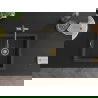 Mexen Pedro évier en granit à 1 cuve 560 x 460 mm, Noir moucheté, siphon Or - 6508561000-76-G