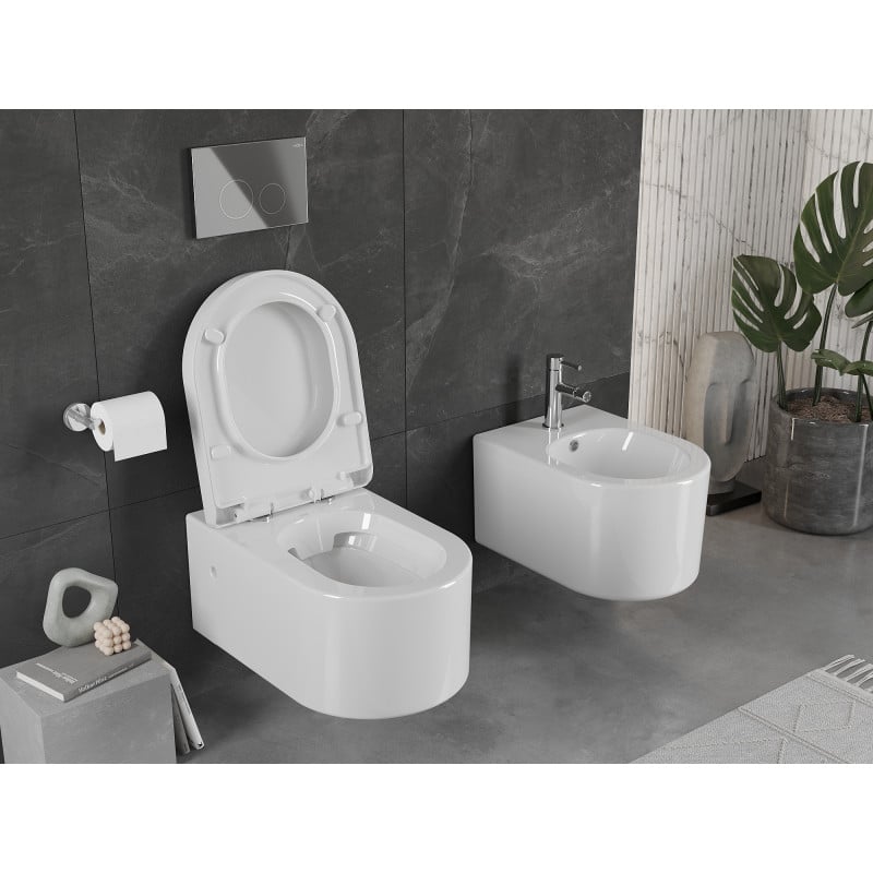 Mexen Sofia cuvette WC avec abattant à descente lente, dur, blanc brillant - 30798000