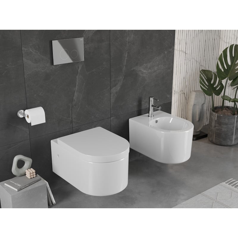 Mexen Sofia cuvette WC avec abattant à descente lente, dur, blanc brillant - 30798000