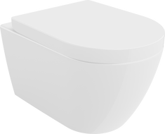Mexen Rico bol de toilette dur Rimless siège à fermeture lente, Blanc - 30478000