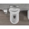 Mexen Rico cuvette WC sans bride avec abattant à descente lente rigide, blanc brillant - 30478000